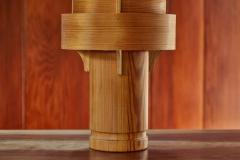 Hans Agne Jakobsson Rare 1960s Hans Agne Jakobsson Model 243 Wood Table Lamp for AB Ellysett - 2184055