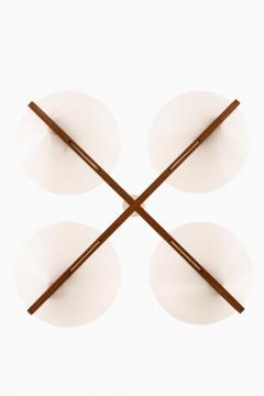 Hans Agne Jakobsson Rare Ceiling Lamp with Striking Geometric Frame by Hans agne Jakobsson 1960s - 4456066