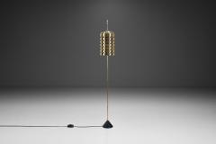 Hans Agne Jakobsson Rare Hans Agne Jakobsson Brass Floor Lamp for AB Markaryd Sweden ca 1960s - 3960700