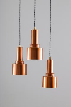 Hans Agne Jakobsson Scandinavian Mid Century Pendants Model T292 in Copper by Hans Agne Jakobsson - 835503