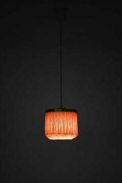 Hans Agne Jakobsson Scandinavian Modern Ceiling Lamp in Beige and Gold By Hans Agne Jakobsson 1965 - 4699435