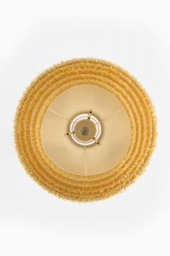 Hans Agne Jakobsson Scandinavian Modern Ceiling Lamp in Brass Silk by Hans Agne Jakobsson 1960s - 4663796