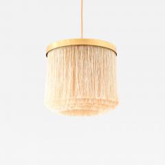 Hans Agne Jakobsson Scandinavian Modern Ceiling Lamp in Brass and Silk By Hans Agne Jakobsson 1965 - 4680867