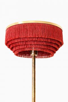 Hans Agne Jakobsson Scandinavian Modern Table Lamp in Brass and Silk by Hans Agne Jakobsson 1950s - 4663783