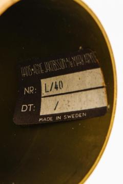 Hans Agne Jakobsson Set of 2 Candlesticks in Brass and Glass by Hans Agne Jakobsson 1960s - 4506804