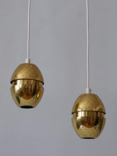 Hans Agne Jakobsson Set of Two Egg Pendant Lamps by Hans Agne Jakobsson for AB Markaryd Sweden - 3665626