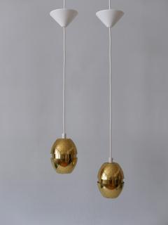 Hans Agne Jakobsson Set of Two Egg Pendant Lamps by Hans Agne Jakobsson for AB Markaryd Sweden - 3665631