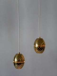 Hans Agne Jakobsson Set of Two Egg Pendant Lamps by Hans Agne Jakobsson for AB Markaryd Sweden - 3923269