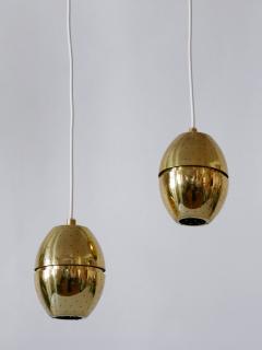 Hans Agne Jakobsson Set of Two Egg Pendant Lamps by Hans Agne Jakobsson for AB Markaryd Sweden - 3923270