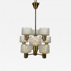 Hans Agne Jakobsson Swedish Mid Century Modern 9 Light Chandelier Pendant by Hans Agne Jakobsson - 3280226