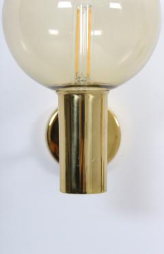 Hans Agne Jakobsson Swedish Midcentury Wall Lamps in Brass and Glass by Hans Agne Jakobsson - 1114680