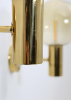 Hans Agne Jakobsson Swedish Midcentury Wall Lamps in Brass and Glass by Hans Agne Jakobsson - 1114681