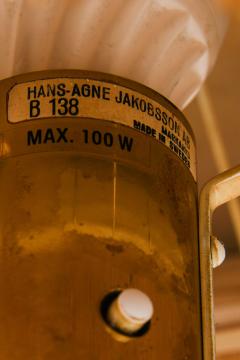 Hans Agne Jakobsson Table Lamp in Brass and Silk Fringes by Hans Agne Jakobsson 1950s - 4479089