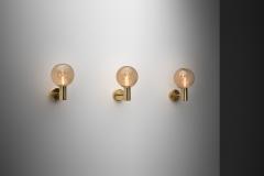 Hans Agne Jakobsson Three Hans Agne Jakobsson Model V 149 Wall Lamps for AB Markaryd Sweden 1960s - 4556377