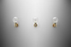 Hans Agne Jakobsson Three Hans Agne Jakobsson Model V 149 Wall Lamps for AB Markaryd Sweden 1960s - 4556380
