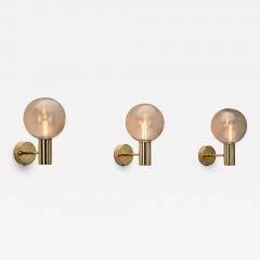 Hans Agne Jakobsson Three Hans Agne Jakobsson Model V 149 Wall Lamps for AB Markaryd Sweden 1960s - 4561870