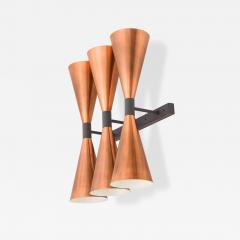 Hans Agne Jakobsson Wall Lamp in Copper and Painted Metal by Hans Agne Jakobsson 1950s - 4467714