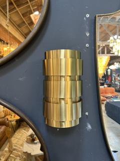 Hans Agnes Jokobsson 1960s Hans Agne Jakobsson Tiered Brass Wall Sconces - 4273979