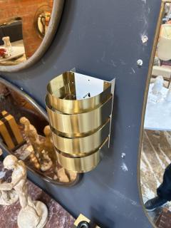 Hans Agnes Jokobsson 1960s Hans Agne Jakobsson Tiered Brass Wall Sconces - 4273981
