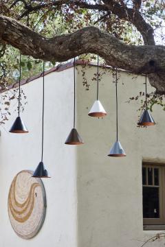 Hans Agnes Jokobsson Hans Agne Jakobsson Dark Brown Patinated Mini Tratten Outdoor Pendant - 4135402