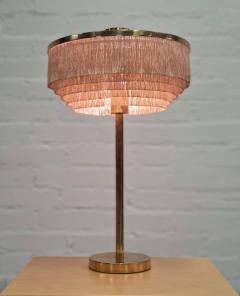 Hans Agnes Jokobsson Hans Agne Jakobsson Table Lamp Model B 138 in Brass with Fringes Markaryd 1960s - 4087516