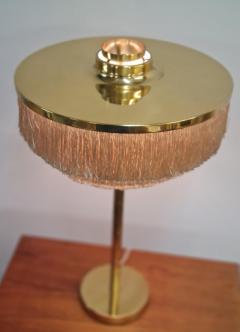 Hans Agnes Jokobsson Hans Agne Jakobsson Table Lamp Model B 138 in Brass with Fringes Markaryd 1960s - 4087517