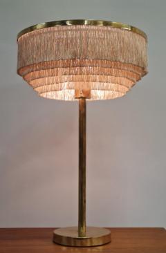 Hans Agnes Jokobsson Hans Agne Jakobsson Table Lamp Model B 138 in Brass with Fringes Markaryd 1960s - 4087522