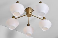 Hans Bergstr m Ceiling Lamp by Hans Bergstr m for Asea Sweden Mid 20th century - 3993692