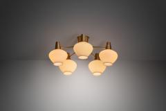 Hans Bergstr m Ceiling Lamp by Hans Bergstr m for Asea Sweden Mid 20th century - 3993699