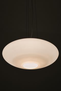 Hans Bergstr m Ceiling Lamp in Brass and Opaline Glass by Hans Bergstr m 1950s - 4523141