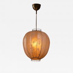 Hans Bergstr m Fabric and brass pendant lamp - 3130541