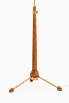 Hans Bergstr m Floor Lamp in Brass and Metal by Hans Bergstr m 1940s - 4507771