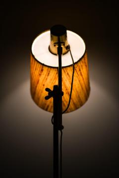 Hans Bergstr m Floor Lamp in Teak Brass and Original Lamp Shade by Hans Bergstr m 1950s - 4470958