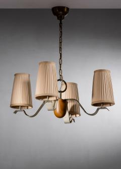 Hans Bergstr m Hans Bergstr m 4 arm chandelier for Atelj Lyktan - 4790220