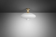 Hans Bergstr m Hans Bergstr m Brass Ceiling Lamp for Atelj Lyktan Sweden Mid 20th Century - 4309385
