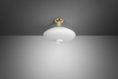 Hans Bergstr m Hans Bergstr m Brass Ceiling Lamp for Atelj Lyktan Sweden Mid 20th Century - 4309387