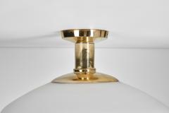 Hans Bergstr m Hans Bergstr m Brass Ceiling Lamp for Atelj Lyktan Sweden Mid 20th Century - 4309389