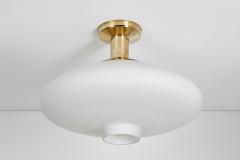 Hans Bergstr m Hans Bergstr m Brass Ceiling Lamp for Atelj Lyktan Sweden Mid 20th Century - 4309390