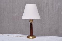 Hans Bergstr m Hans Bergstr m Table Lamp Model E1149 Brass and Elm ASEA Sweden 1940s - 3690063