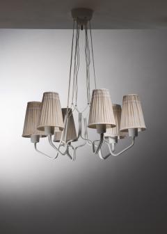 Hans Bergstr m Hans Bergstr m metal chandelier with six arms - 3072404