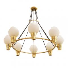 Hans Bergstr m Hans Bergstrom Chandelier for Ystad Sweden 1940s - 3571442