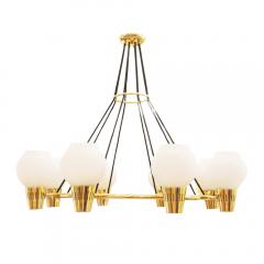 Hans Bergstr m Hans Bergstrom Chandelier for Ystad Sweden 1940s - 3571446