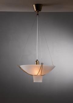 Hans Bergstr m Hans Bergstrom Folklampan pendant with frosted glass for Atelje Lyktan - 2503500