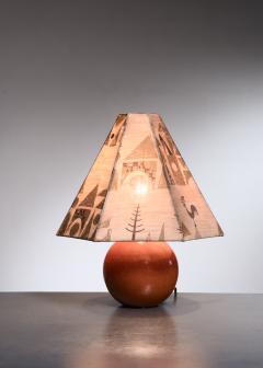 Hans Bergstr m Hans Bergstrom ceramic table lamp - 2392066