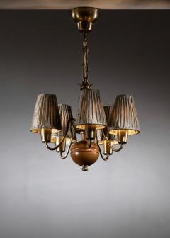 Hans Bergstr m Hans Bergstrom chandelier for Atelje Lyktan - 4482679