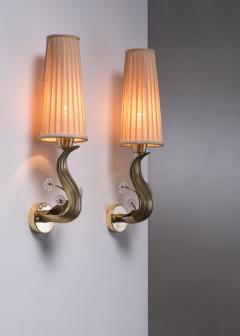 Hans Bergstr m Pair of Hans Bergstrom wall lamps - 3879403