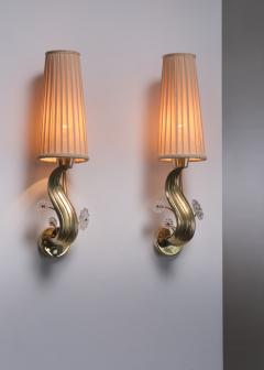 Hans Bergstr m Pair of Hans Bergstrom wall lamps - 3879405