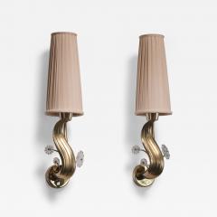 Hans Bergstr m Pair of Hans Bergstrom wall lamps - 3883588