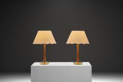 Hans Bergstr m Pair of Model E 1240 Table Lamps by Hans Bergstr m for ASEA Sweden 1940s - 4685228