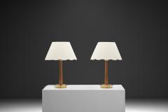 Hans Bergstr m Pair of Model E 1240 Table Lamps by Hans Bergstr m for ASEA Sweden 1940s - 4685298